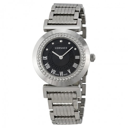 Versace Vanity Black Dial Stainless Steel Ladies Watch P5Q99D009S099 watches