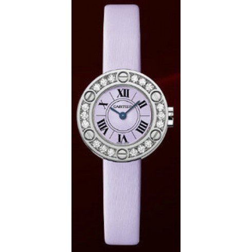 Cartier Love 18kt White Gold Lilac Dial Ladies Watch WE801431 watches