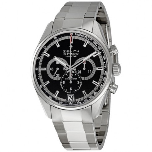 Zenith El Primero 36000 VPH Stainless Steel Chronograph Men's Watch 03.2040.400/21.M2040 watches