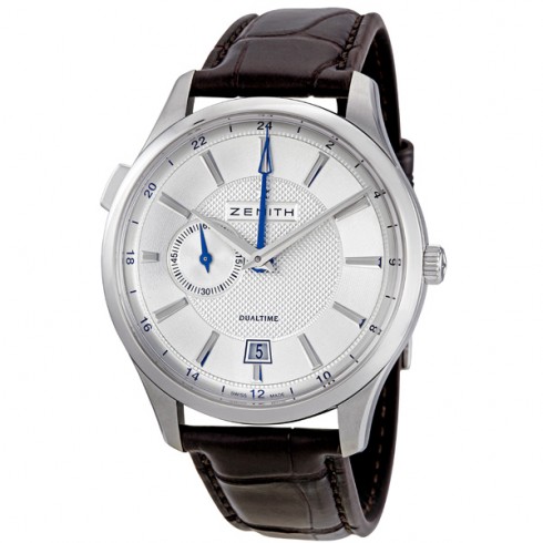 Zenith Captain Dual Time Silver Dial Automatic Men's Watch 03213068202C498 watches