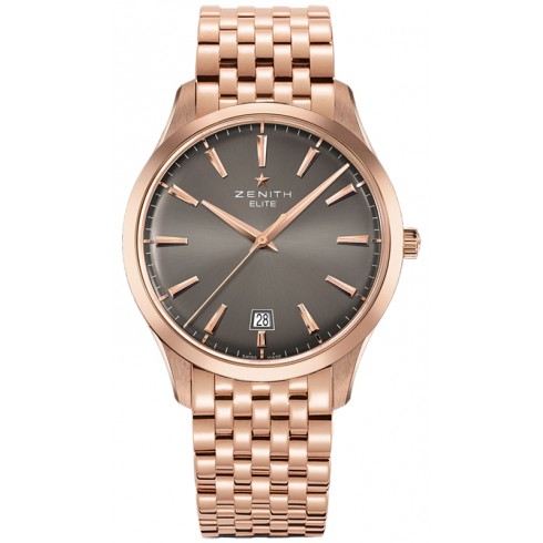 Zenith Captain Central Second Grey Dial Rose Gold Polished Men's Watch 18.2020.670/22.M2020 watches