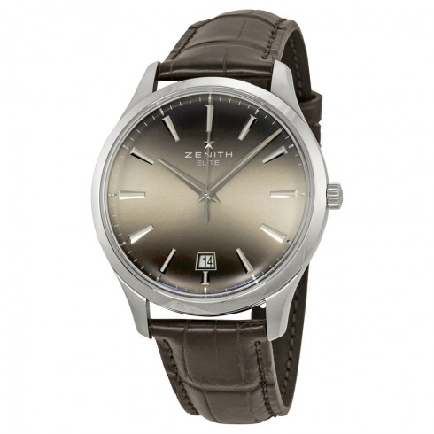 Zenith Captain Palladium Fume Brown Alligator Men's Watch 03.2020.670/22.C498 watches
