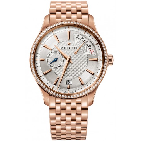 Zenith Captain Power Reserve Silver Dial 18kt Rose Gold Men's Watch 22.2120.685/02.M2120 watches