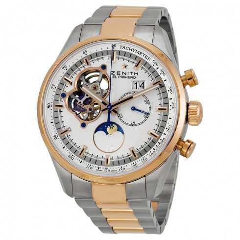 Zenith Chronomaster Grande Date Automatic Silver Skeletal Dial Men's Watch 512160404701M2160 watches