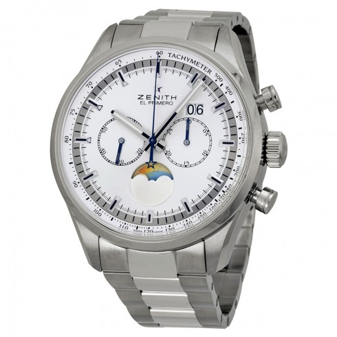 Zenith Chronomaster Helios Silver Dial Chronograph Stainless Steel Men's Watch 032160404702M2160 watches