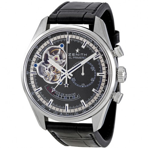 Zenith Chronomaster Open Power Reserve Black Dial Automatic Men's Watch 032080402121C496 watches