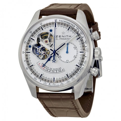 Replica Zenith Chronomaster Open Power Reserve Silver Dial Men's Watch 032080402101C494 Watch