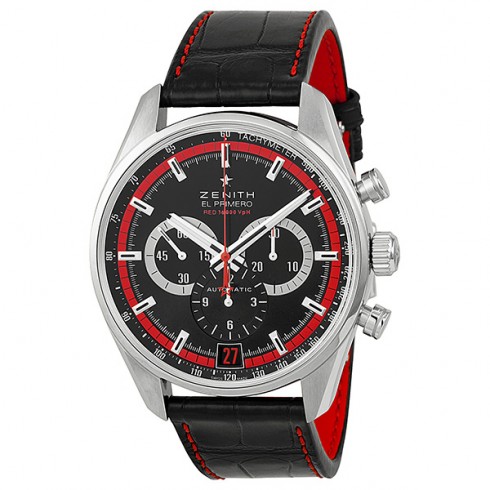 Zenith El Primero 36000 VPH Black Dial Black Leather Men's Watch 03.2043.400/25.C703 watches
