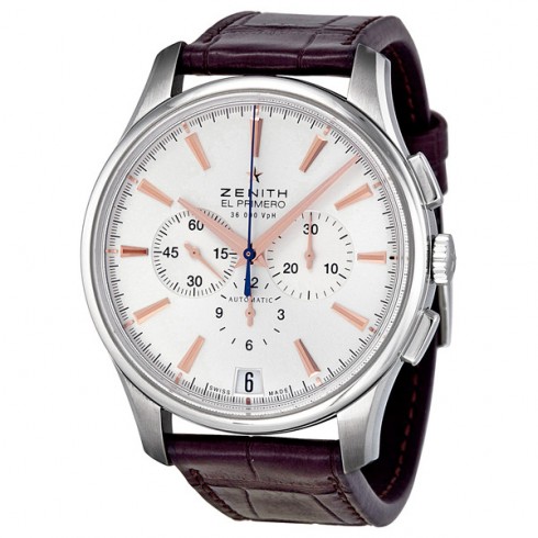 Zenith El Primero Chronograph Automatic Silver Dial Men's Watch 03211040001C498 watches