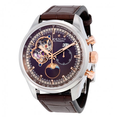 Zenith El Primero Chronomaster Automatic Brown Dial Brown Leather Men's Watch 512161404775C713 watches