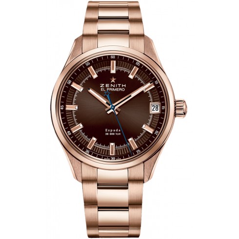 Replica Zenith El Primero Espada Brown Dial Rose-Gold Brushed Men's Watch 18.2170.4650/75.M2170 Watch