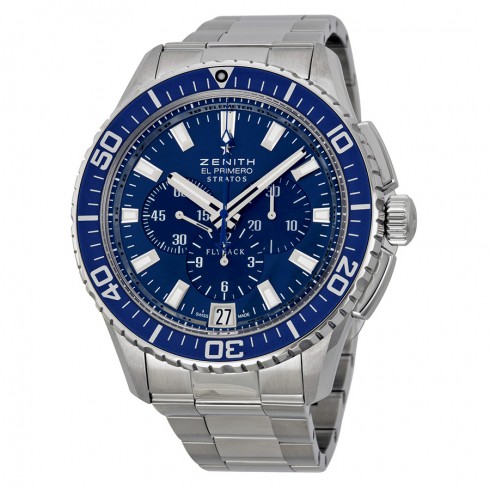Zenith El Primero Stratos Flyback Automatic Blue Dial Men's Watch 03206740551M2060 watches