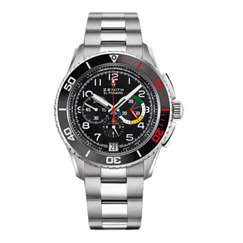Zenith El Primero Stratos Flyback Black Dial Chronograph Automatic Men's Watch 03206140521M2060 watches