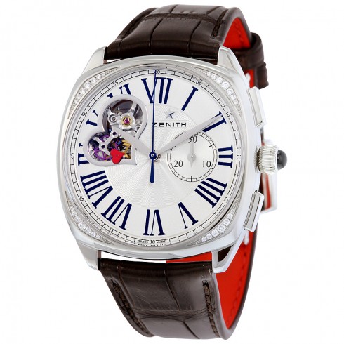 Zenith Heritage Star Open Silver Dial Brown Leather Ladies Watch 16.1925.4062/01.C725 watches