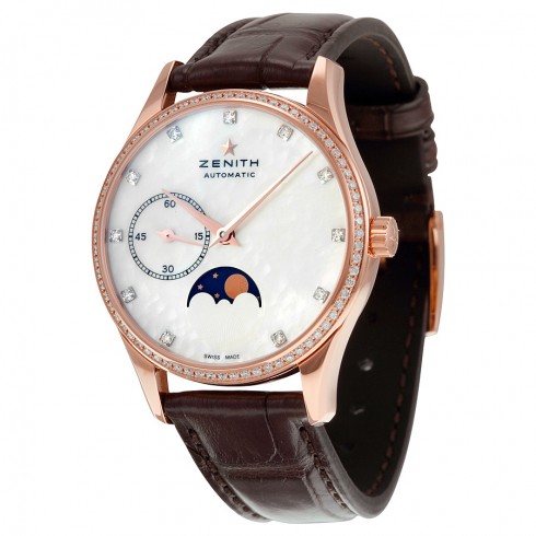 Zenith Heritage Ultra Thin Moonphase Automatic Mother of Pearl Dial Ladies Watch 22.2310.692/81.C709 watches