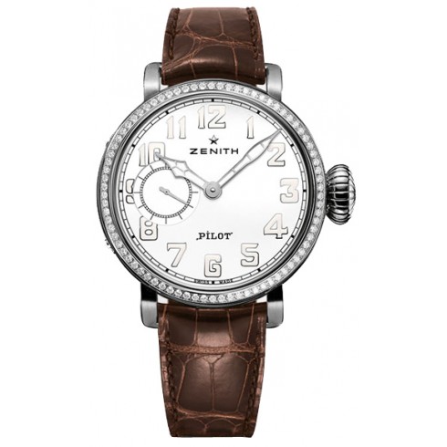 Zenith Pilot Montre d'Aeronef White Dial Automatic Ladies Watch 16193068131C725 watches