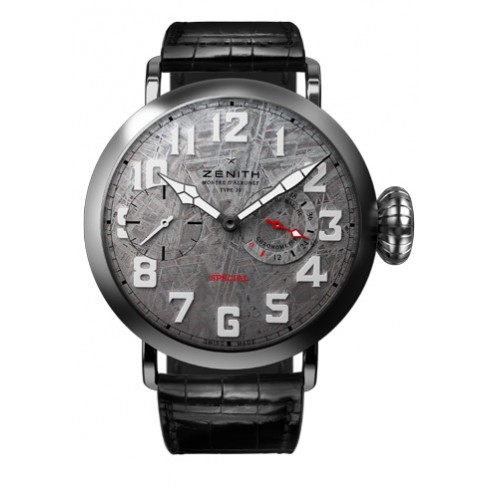 Zenith Pilot Type 20 Tribute to Louis Bleriot Sapphire and 18K White Gold Men's Watch 042421501117C714 watches