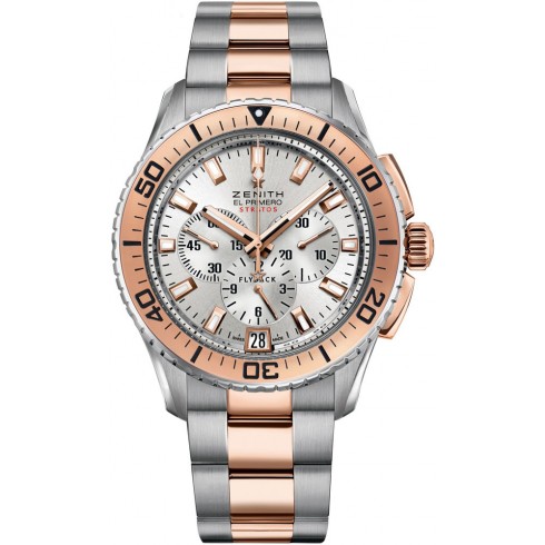 Zenith Stratos Flyback Automatic Silver Dial Men's Watch 51.2061.405/01.M2060 watches
