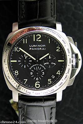 Panerai PAm 74 - 40 mm Steel Titanium Chrono WATCHES 2