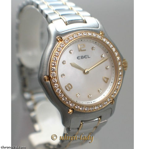 Ebel 1911 Lady St+18 KT Diamant-L¨¹nette WATCHES 2
