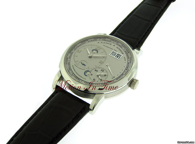 replica A. Lange & Sohne LANGE 1 TIMEZONE - PLATINUM - 2 TIMEZONES W/ POWER RESERVE WATCHES 1