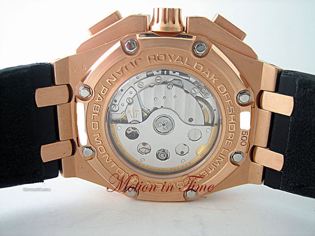 replica Audemars Piguet JUAN PABLO MONTOYA - ROYAL OAK OFFSHORE - ROSE GOLD - LIMITD WATCHES 1