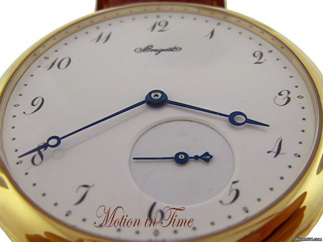Breguet CLASSIQUE AUTOMATIC MEN'S - YELLOW GOLD - WHITE ENAMEL DIAL WATCHES 2