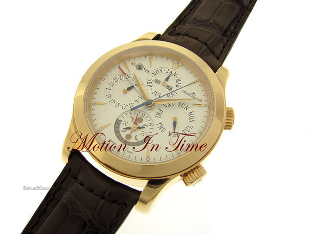replica Jaeger-LeCoultre MASTER GRAND REVEIL - R/G PERPETUAL CALENDAR MOONPHASE-ALARM WATCHES 1