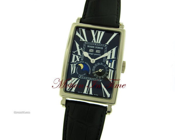 replica Roger Dubuis MUCH MORE XL PERPETUAL CALENDAR WHITE GOLD LIMITED 28 PIECES WATCHES 1