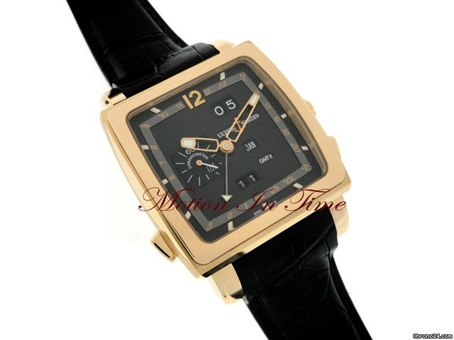 replica Ulysse Nardin QUADRATO DUAL TIME PERPETUAL CALENDAR - ROSE GOLD WATCHES 1