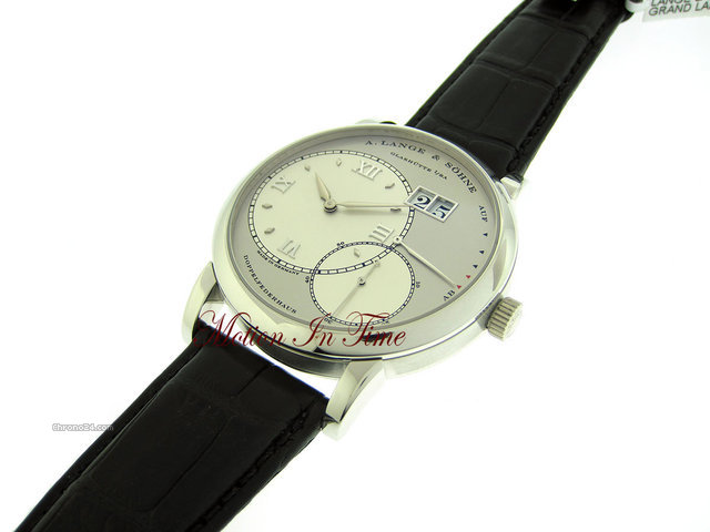 replica A. Lange & Sohne GRAND LANGE 1 POWER RESERVE PLATINUM - RHODIUM DIAL - 42MM WATCHES 1