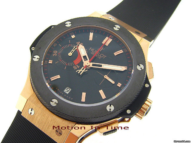 Hublot BIG BANG "EURO CUP" 2008 ROSE GOLD & BLACK CERAMIC - LIMITED WATCHES 2