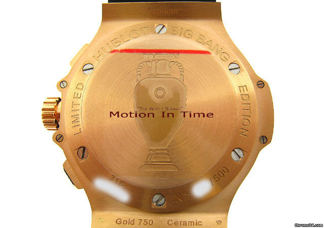 replica Hublot BIG BANG "EURO CUP" 2008 ROSE GOLD & BLACK CERAMIC - LIMITED WATCHES 1