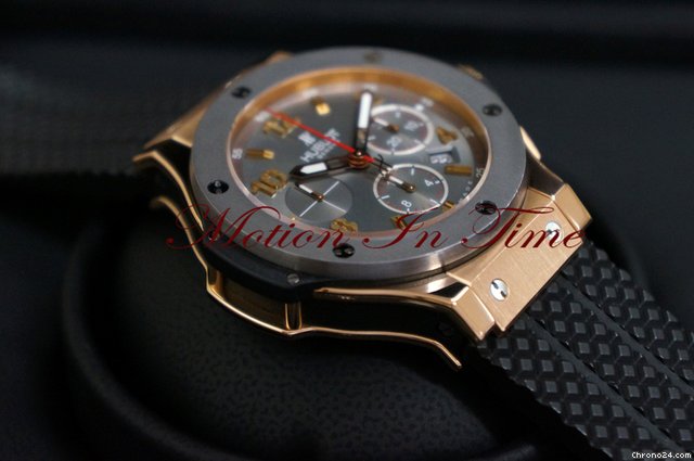 replica Hublot BIG BANG ROSE GOLD TANTALUM BEZEL RUTHENIUM DIAL LIMITED 250 WATCHES 1