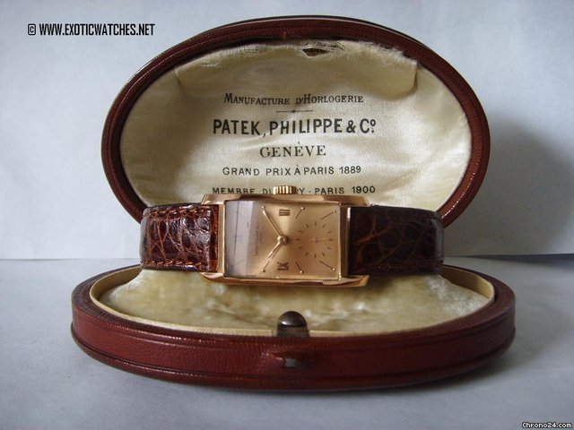 replica Patek Philippe 1940s 18K PINK GOLD DOME BOX & ARCHIVE PAPER 1499 WATCHES 1