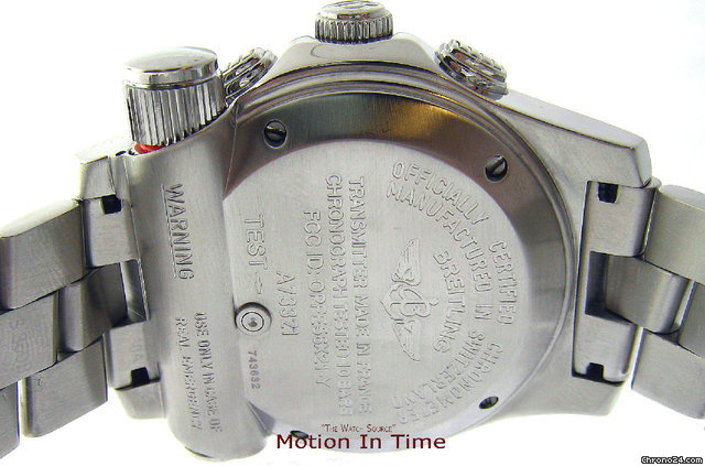 Breitling EMERGENCY MISSION 45mm-S/S-WHITE GOLD 6.00CT DIAMOND BEZEL WATCHES 2