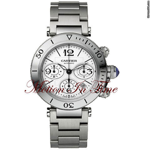 Cartier PASHA SEATIMER CHRONOGRAPH XL STAINLESS STEEL ON BRACELET WATCHES 2