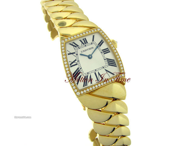replica Cartier LA DONA LADIES' LARGE YELLOW GOLD DIAMOND WATCHES 1