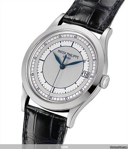 replica Patek Philippe 5296G CALATRAVA WHITE GOLD AUTOMATIC LARGE - SKELETON BACK WATCHES 1 
