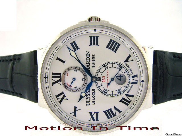 Ulysse Nardin MAXI MARINE CHRONOMETER 160th ANNIVERSARY 43mm PLATINUM WATCHES 2