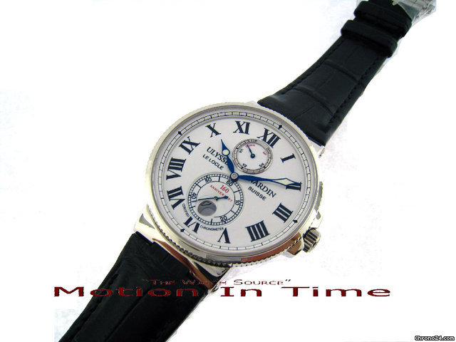 replica Ulysse Nardin MAXI MARINE CHRONOMETER 160th ANNIVERSARY 43mm PLATINUM WATCHES 1