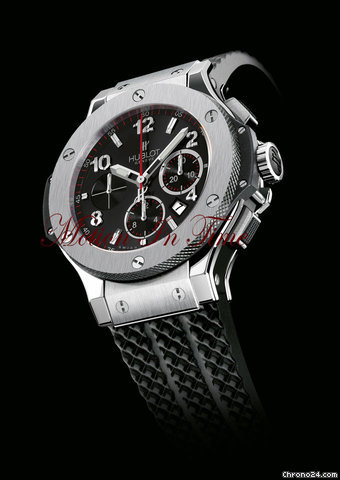 Hublot BIG BANG STAINLESS STEEL - BLACK RUBBER STRAP - 44.5mm - NEW WATCHES 2
