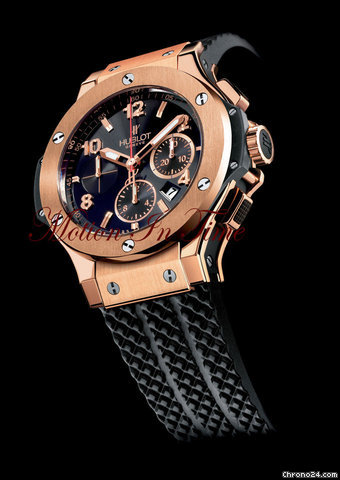 Hublot BIG BANG ROSE GOLD w/ R/G BEZEL ON BLACK RUBBER STRAP - NEW WATCHES 2