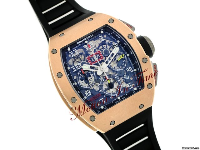 Richard Mille RM-11 FELIPE MASSA FLYBACK CHRONOGRAPH ROSE GOLD WATCHES 2