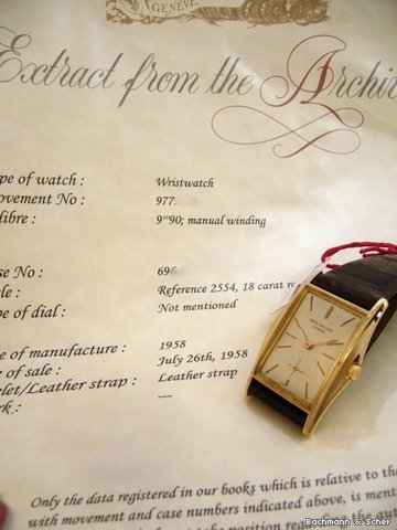 replica Patek Philippe Manta, Reference 2554, 18k Rose Gold WATCHES 1
