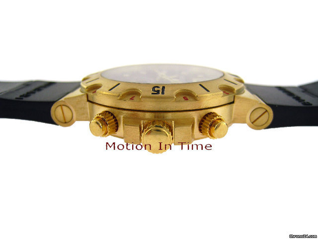 replica Bulgari BVLGARI DIAGONO PRO AQUA 3-TIME ZONE GMT 200m - YELLOW GOLD WATCHES 1
