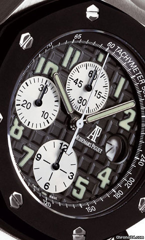 Audemars Piguet AP RUBBERCLAD STAINLESS STEEL -ROYAL OAK OFFSHORE-BLACK DIAL WATCHES 2