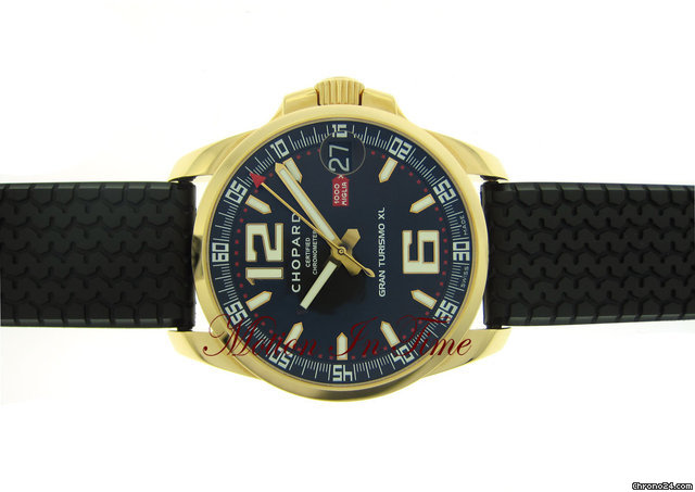 Chopard MILLE MIGLIA GRAN TURISMO XL ROSE GOLD ON RUBBER STRAP WATCHES 2