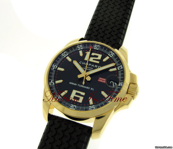 replica Chopard MILLE MIGLIA GRAN TURISMO XL ROSE GOLD ON RUBBER STRAP WATCHES 1