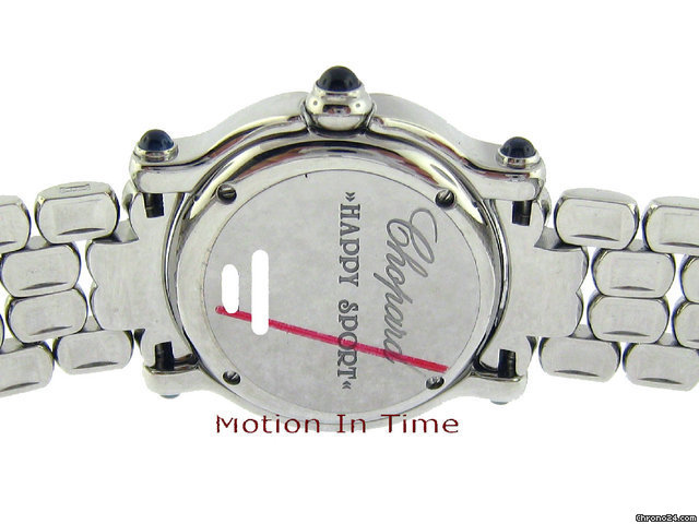 Chopard HAPPY SPORT LADIES' 5-FLOATING DIAMOND - STAINLESS STEEL WATCHES 2